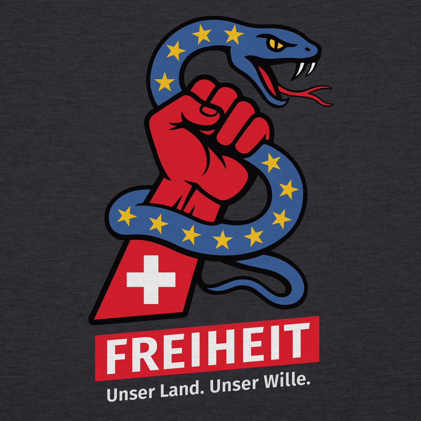 EU-Schlange – T-Shirt Unisex