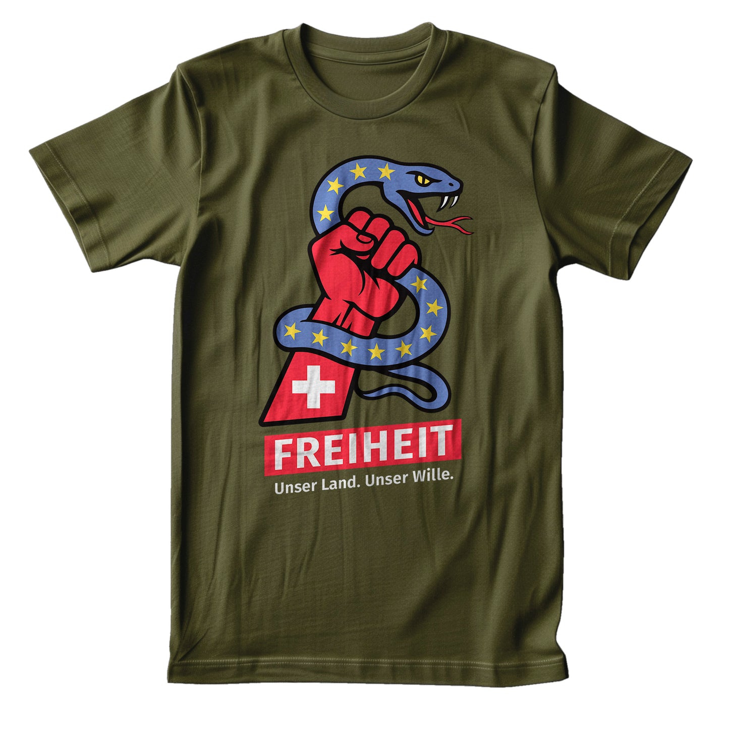 EU-Schlange – T-Shirt Unisex