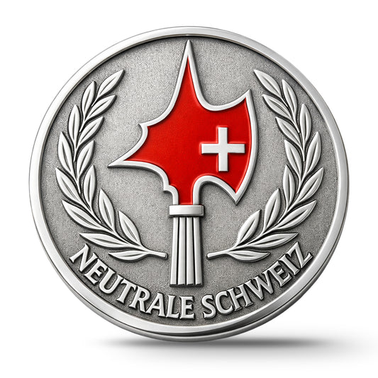 Pin Neutrale Schweiz Gold oder Silber