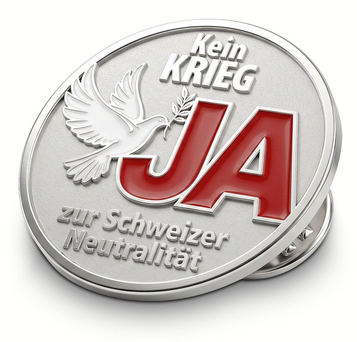 Kampagnen-Pin «JA zur Schweizer Neutralität»