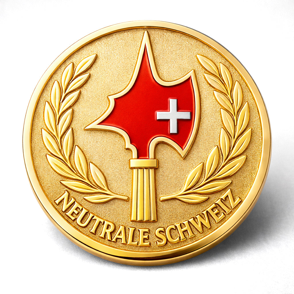 Neutrale Schweiz Pin – Haltung zum Anstecken
