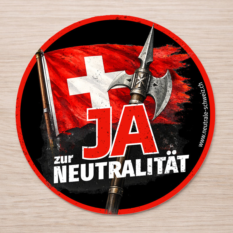 Aufkleber JA zur neutralen Schweiz