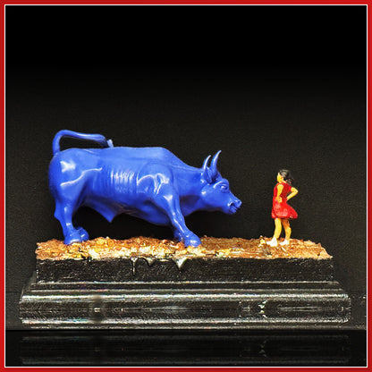 Diorama «Fearless Girl Says No» – Kunstwerk (Unikat)